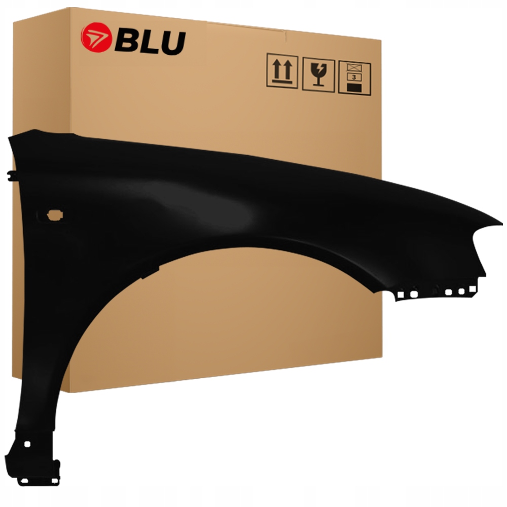 Blu Blatník Audi A3 8L Lift LY9B pravý černý 00-03 přední BrillantSchwarz