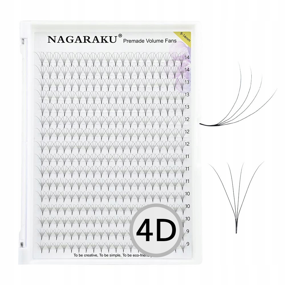 

Rzęsy Nagaraku Kępki MIX 4D D 0.07 9-14mm 320szt.
