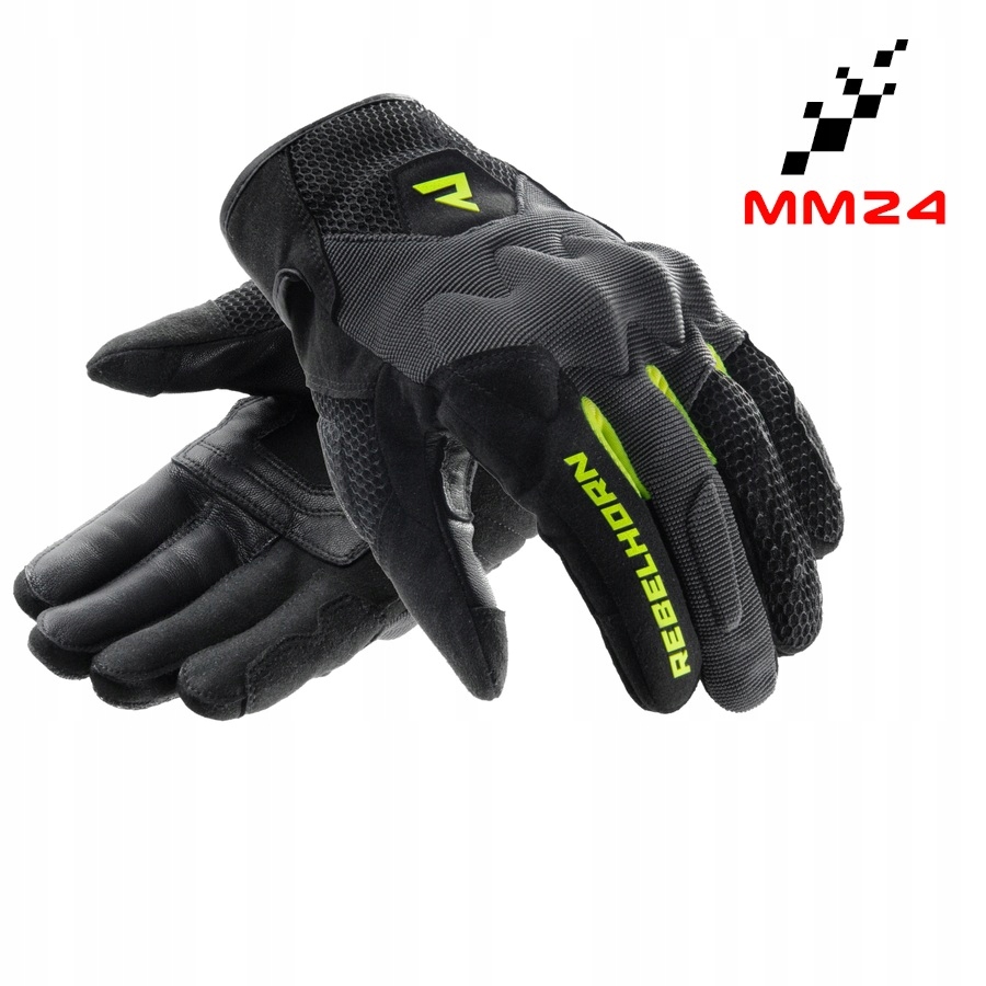 Rękawice Motocyklowe Rebelhorn Core Krótkie Miejskie Letnie Przewiewne XXL