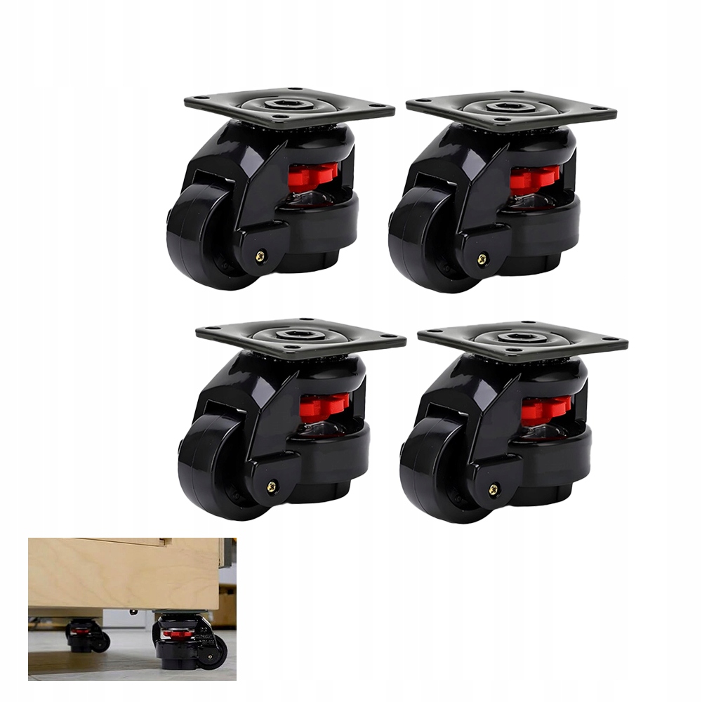 Otočná kolečka pro vysoké zatížení 500 kg Set 4ks, průměr 50 mm