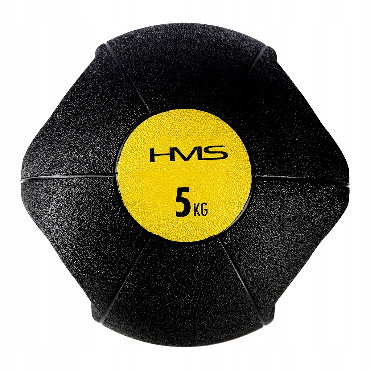 Piłka Do Ćwiczeń Lekarska 5 Kg Hms Z Uchwytami Crossfit Siłowa Czarna 260MM
