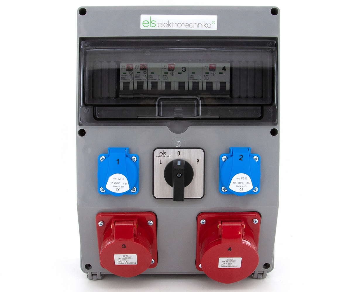 Rozvaděč Stavební Skříň S Vypínačem L0P 1*16A 1*32A 2*230V Síla
