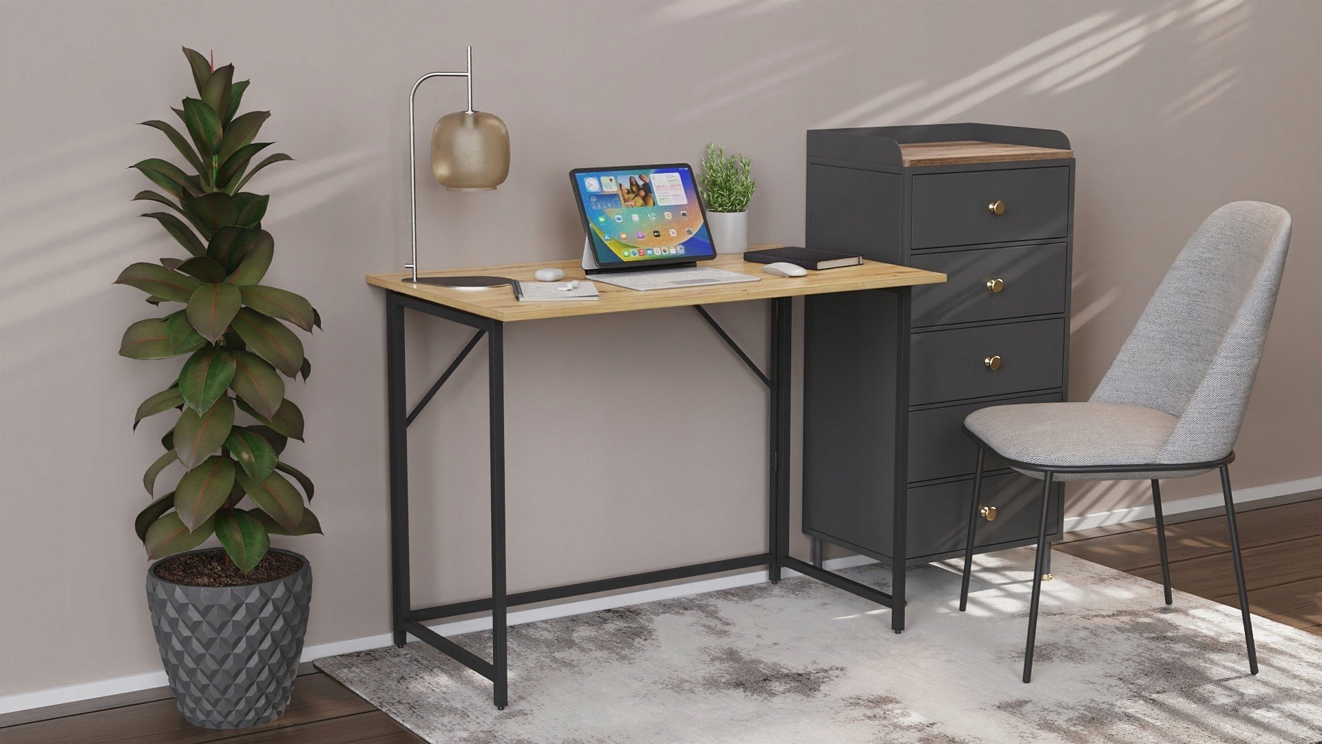 Rozkladací stôl Morris 750x900x500 black/artisan Tm Smart Regaly