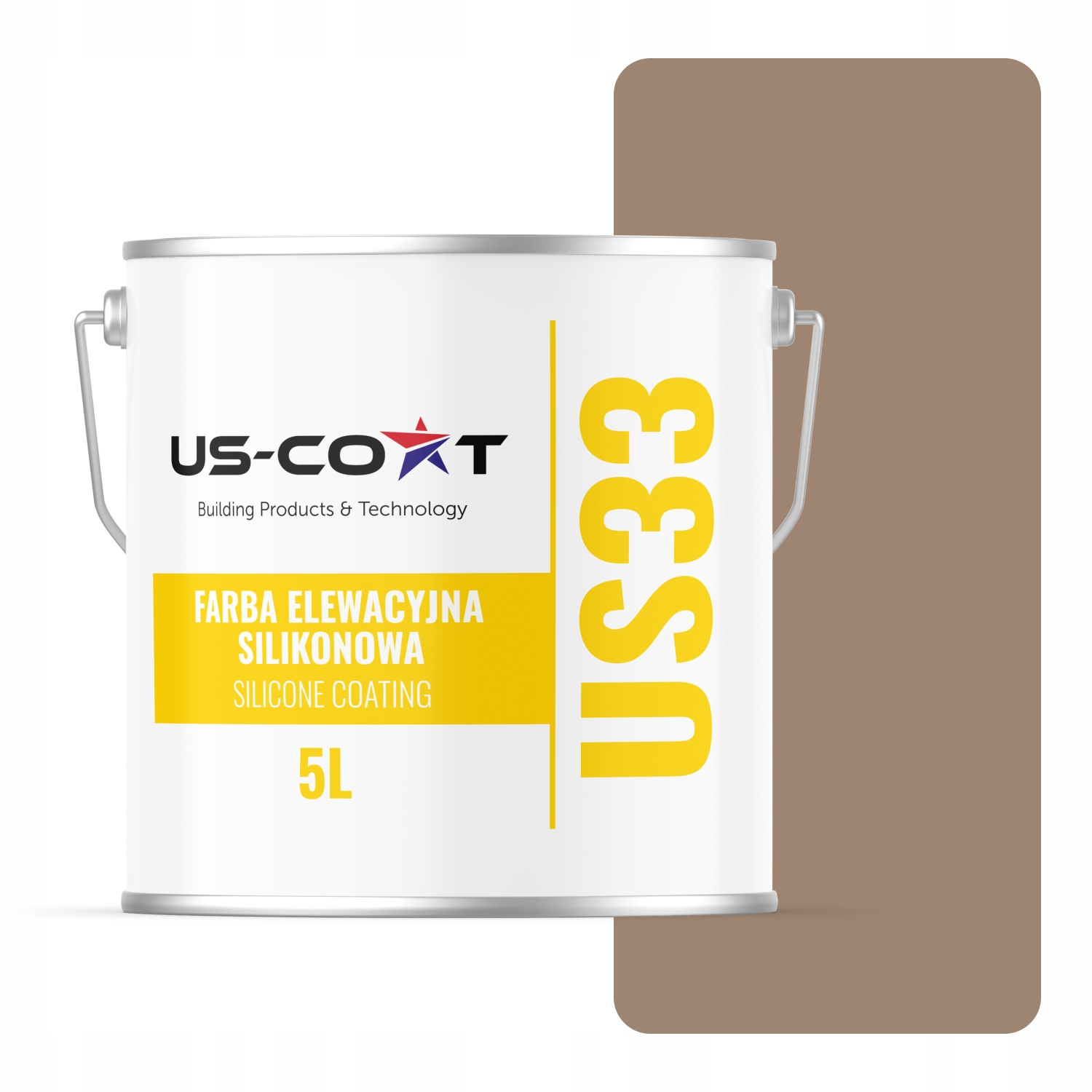 Fasádna Silikónová Fasádna Farba Orechová F535 Uv 5L Výrobca