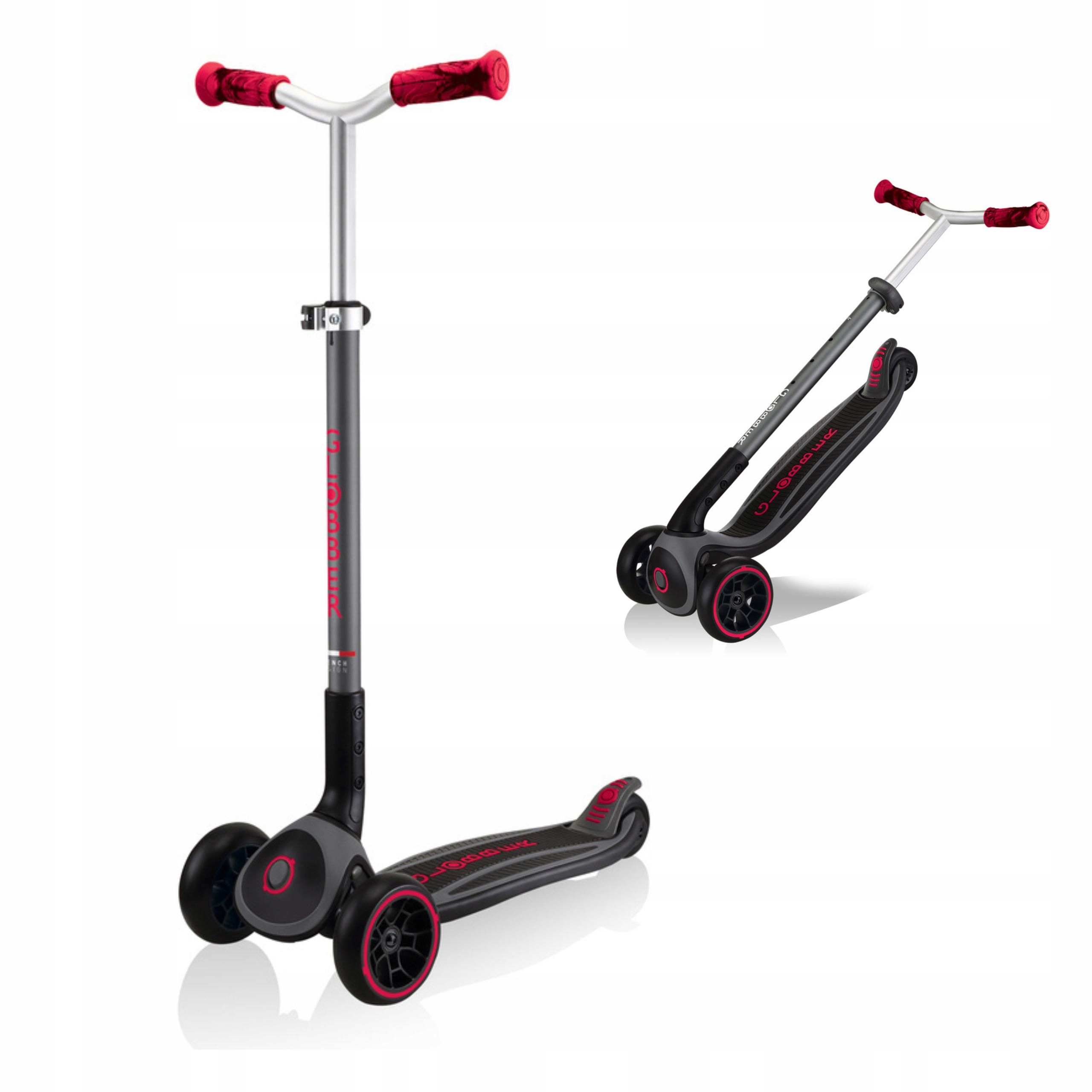 Hulajnoga balansowa dziecięca z regulacją 3 kołowa Globber Master czerwona