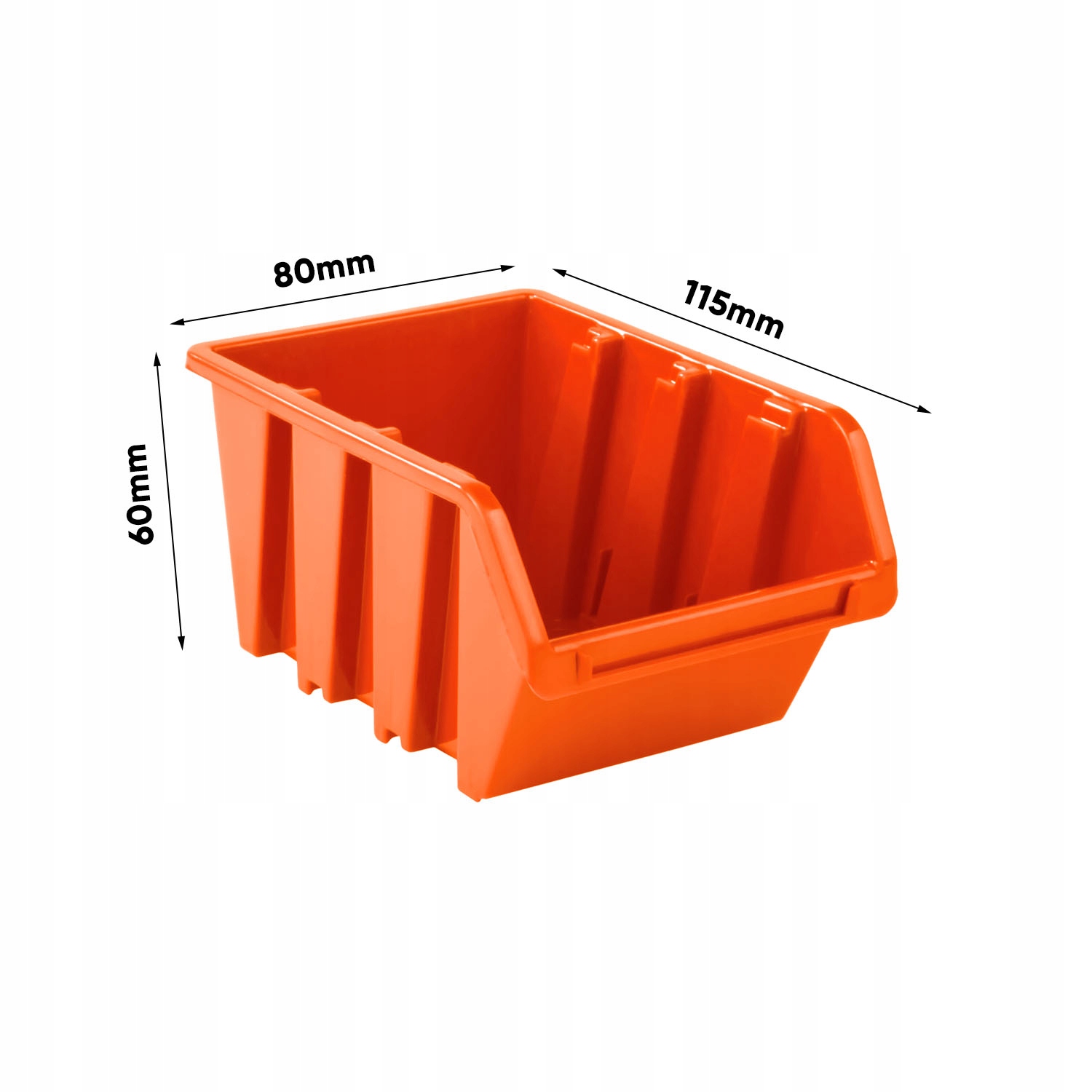Pojemnik magazynowy organizer skrzynka NP4R pomarańczowa