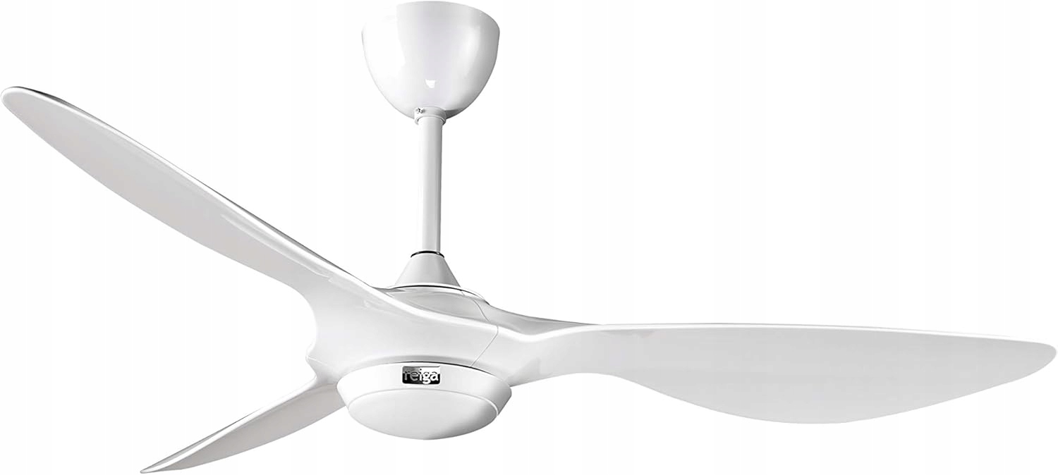 Reiga stropný ventilátor 132 cm biely Led WiFi tichý 6 rýchlostí diaľkový ovládač časovač