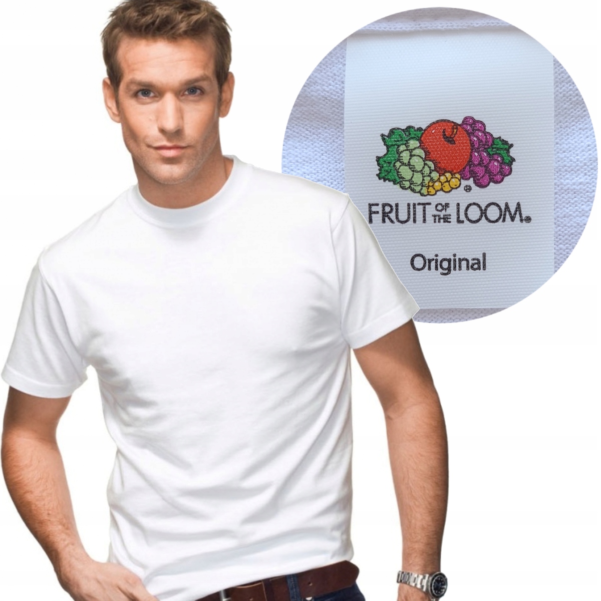 

T-shirt Koszulka Fruit Of The Loom white 3XL