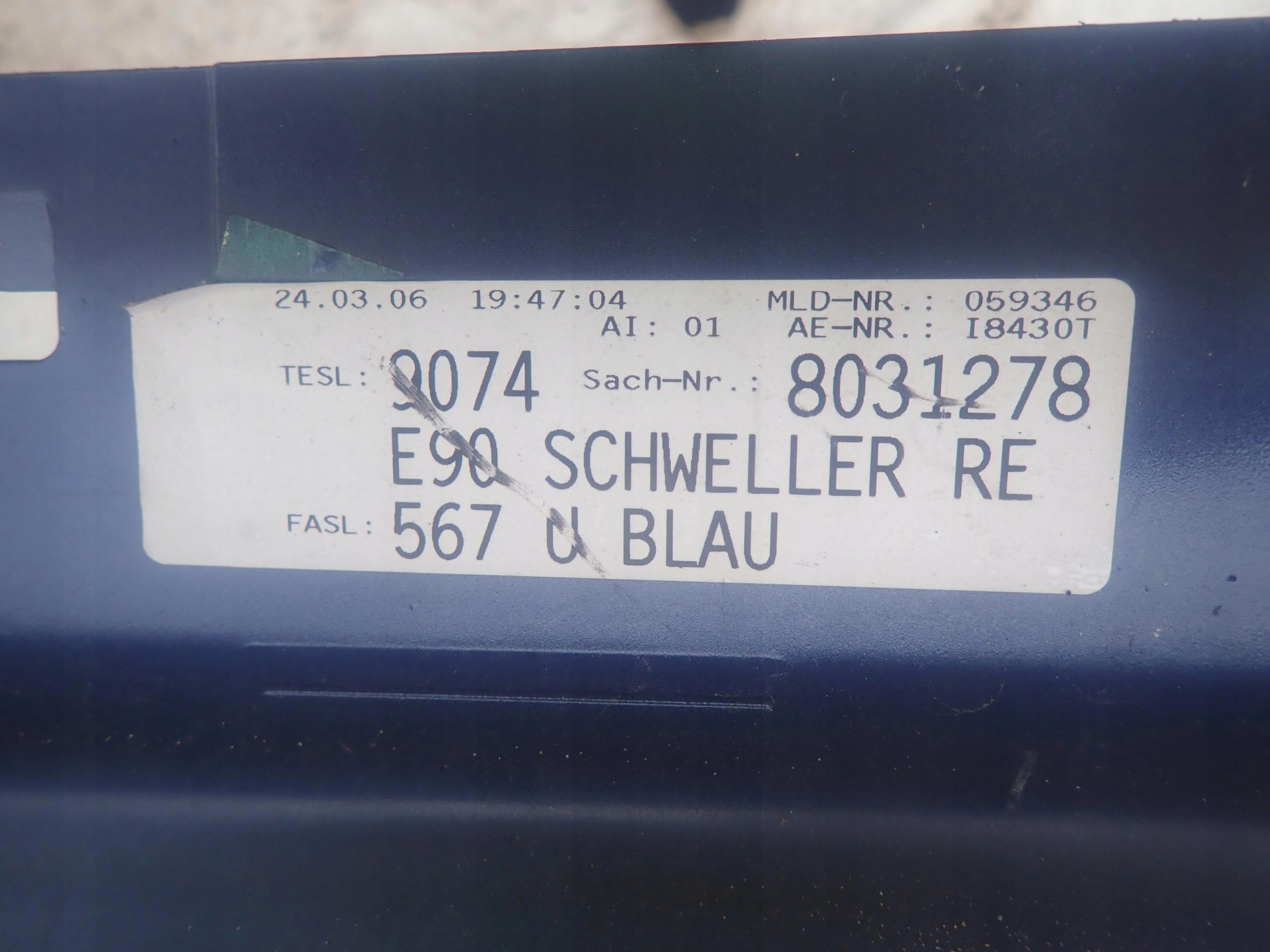 BMW 3 E90 E91 04-08 threshold right moulding threshold