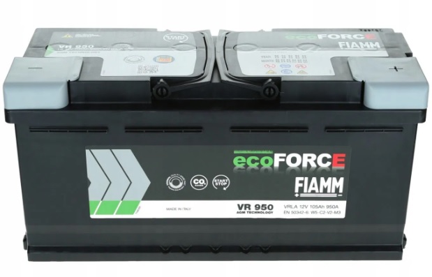 Akumulator FIAMM ecoFORCE 105Ah 950A VR950 AGM