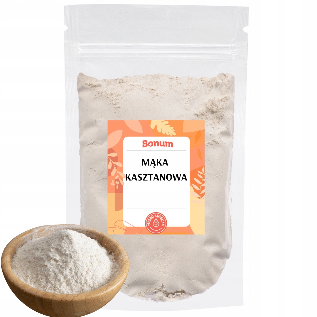 Přírodní Kaštanová mouka Premium z jedlých kaštanů Pečivo 1kg Bonum!