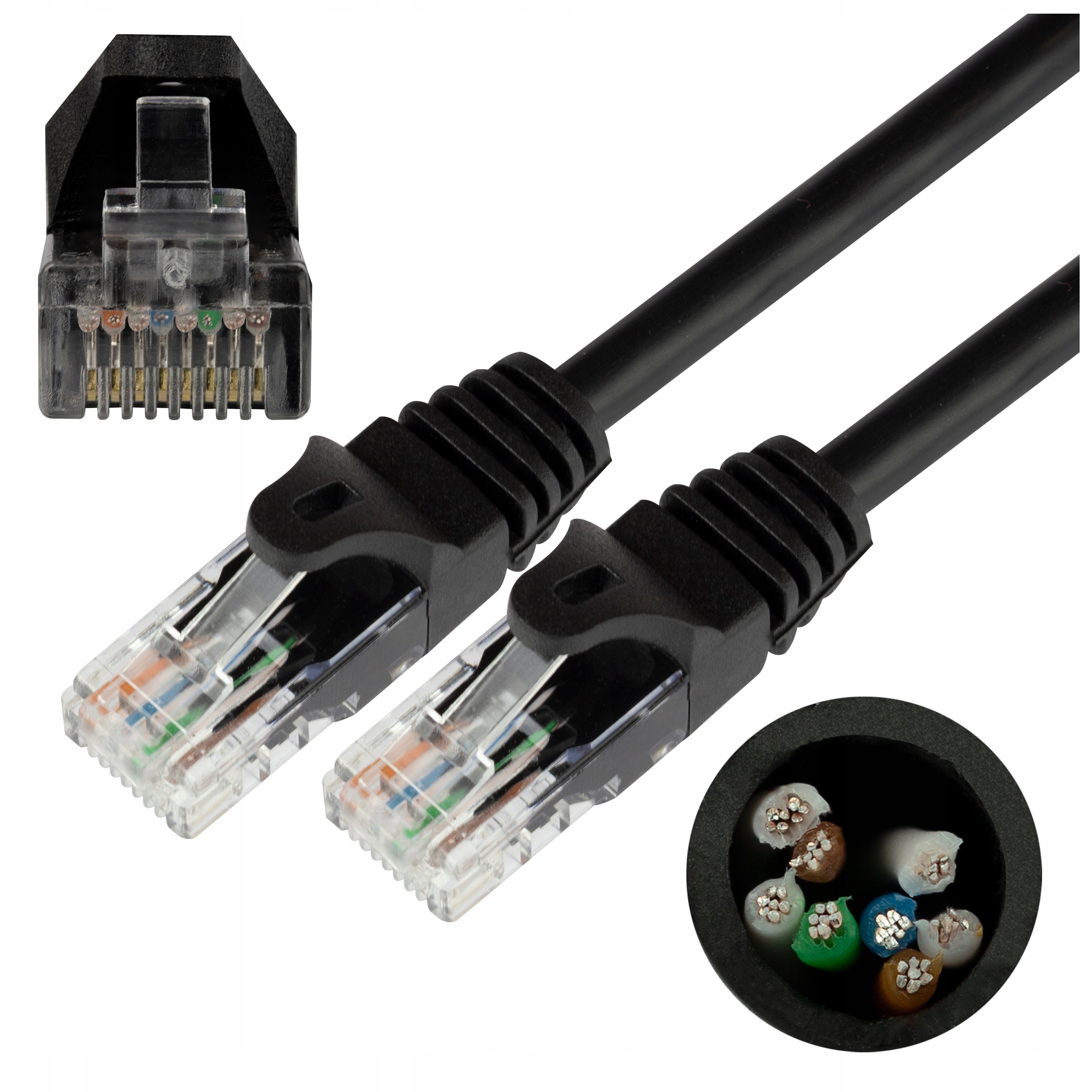 

Neku Kabel Patchcord Utp 5E sieciowy czarny 10m