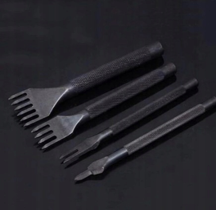 ZESTAW RZEMIEŚLNICZY DO OBRÓBKI SKÓRY NARZĘDZIA 18 Producent 1z