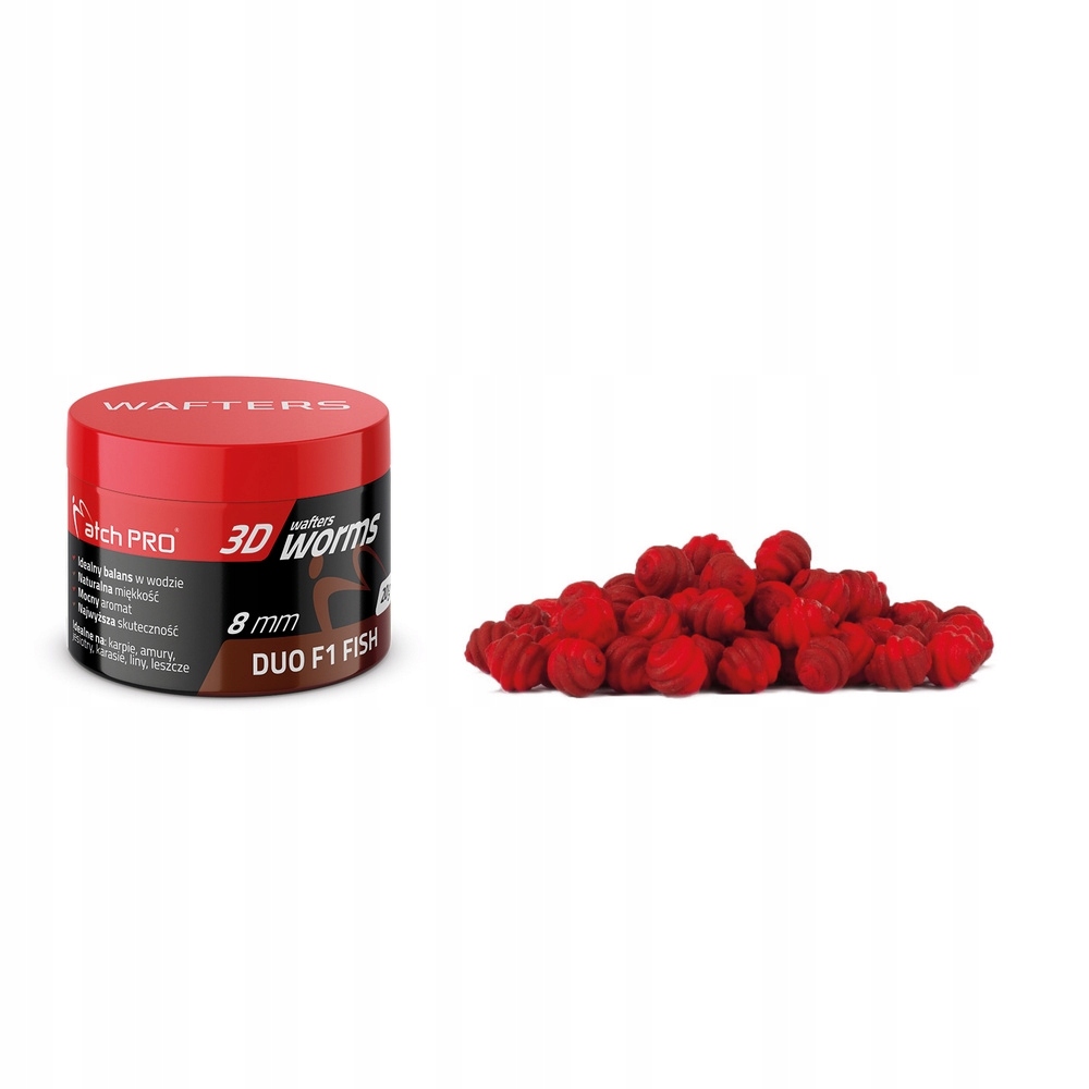 Przynęty MatchPro Top Worms Wafters 8mm 20g Duo F1 Fish 979283