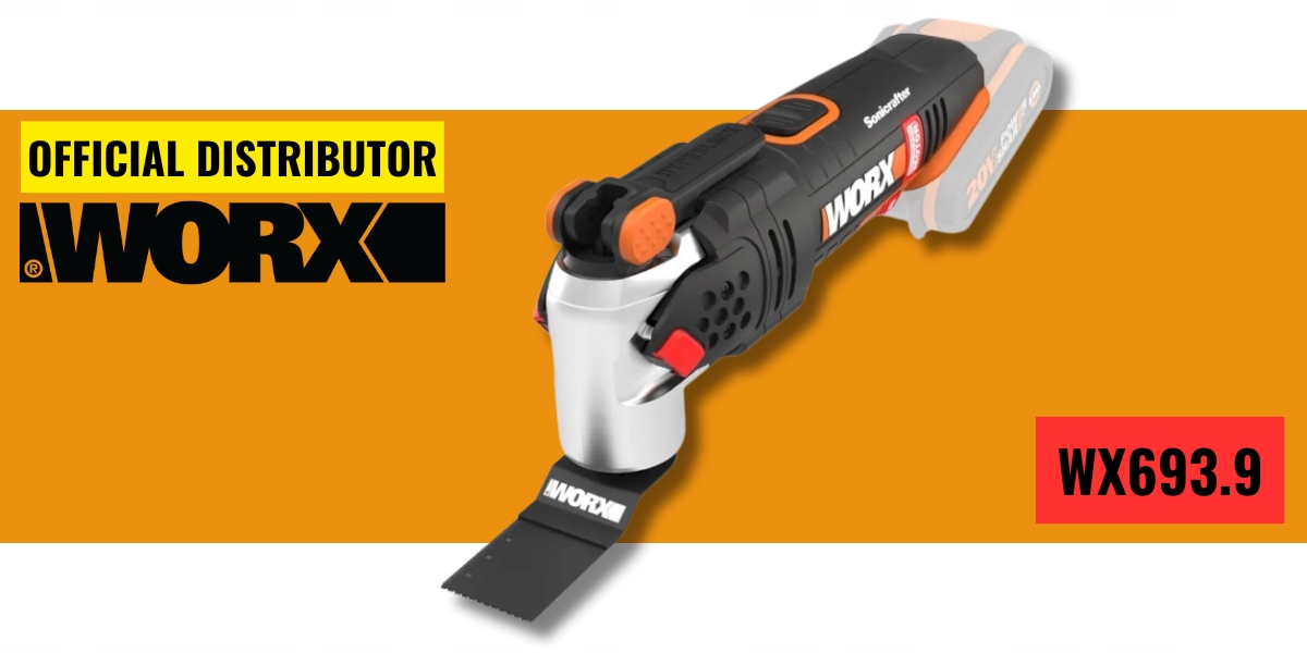 WORX SZLIFIERKA WIELOFUNKCYJNA WX693.9 Multitool Sonicrafter Maksymalna prędkość obrotowa 18000 RPM