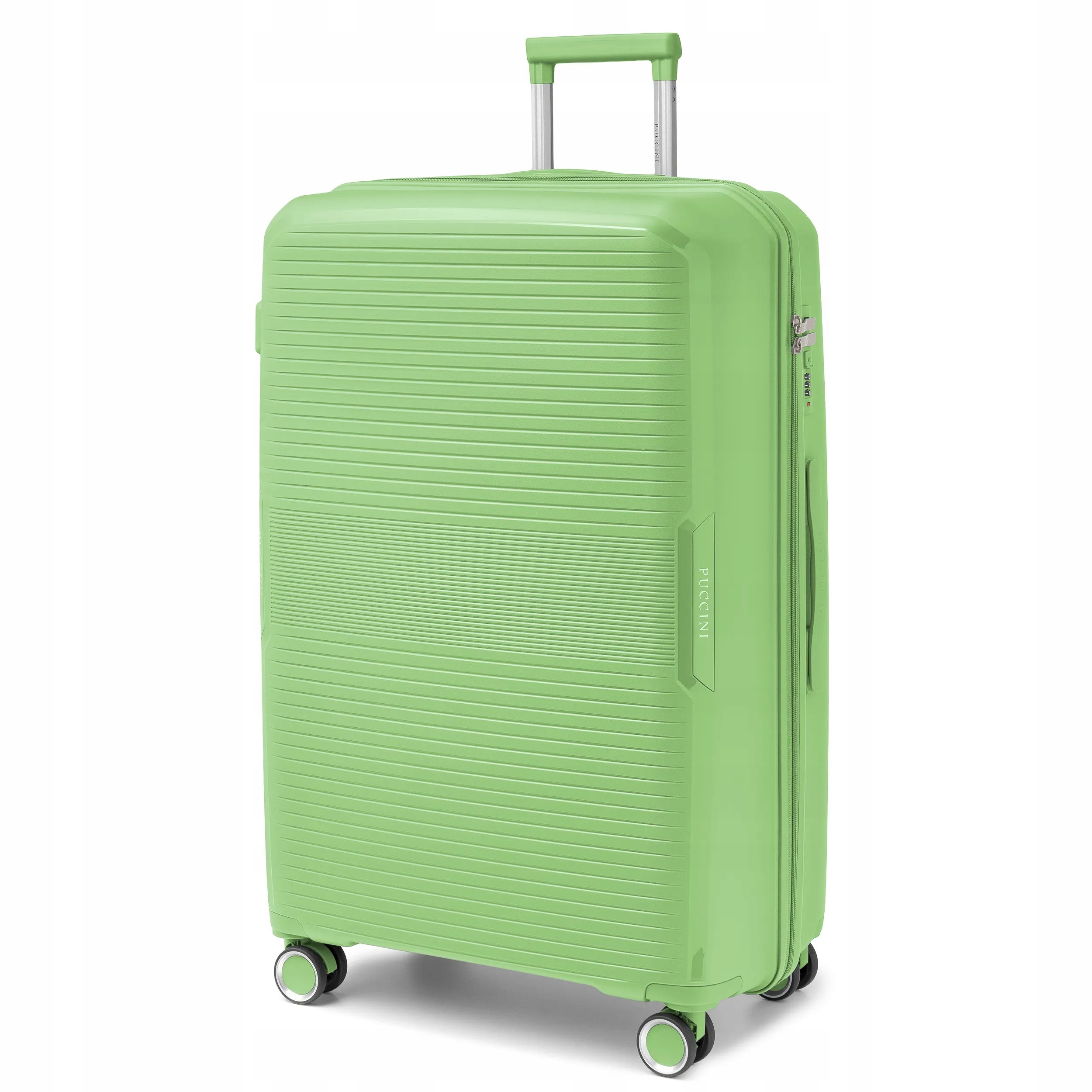 Puccini Walizka Duża Podróżna Twarda Na Kółkach Pp Zielona PP029A-5