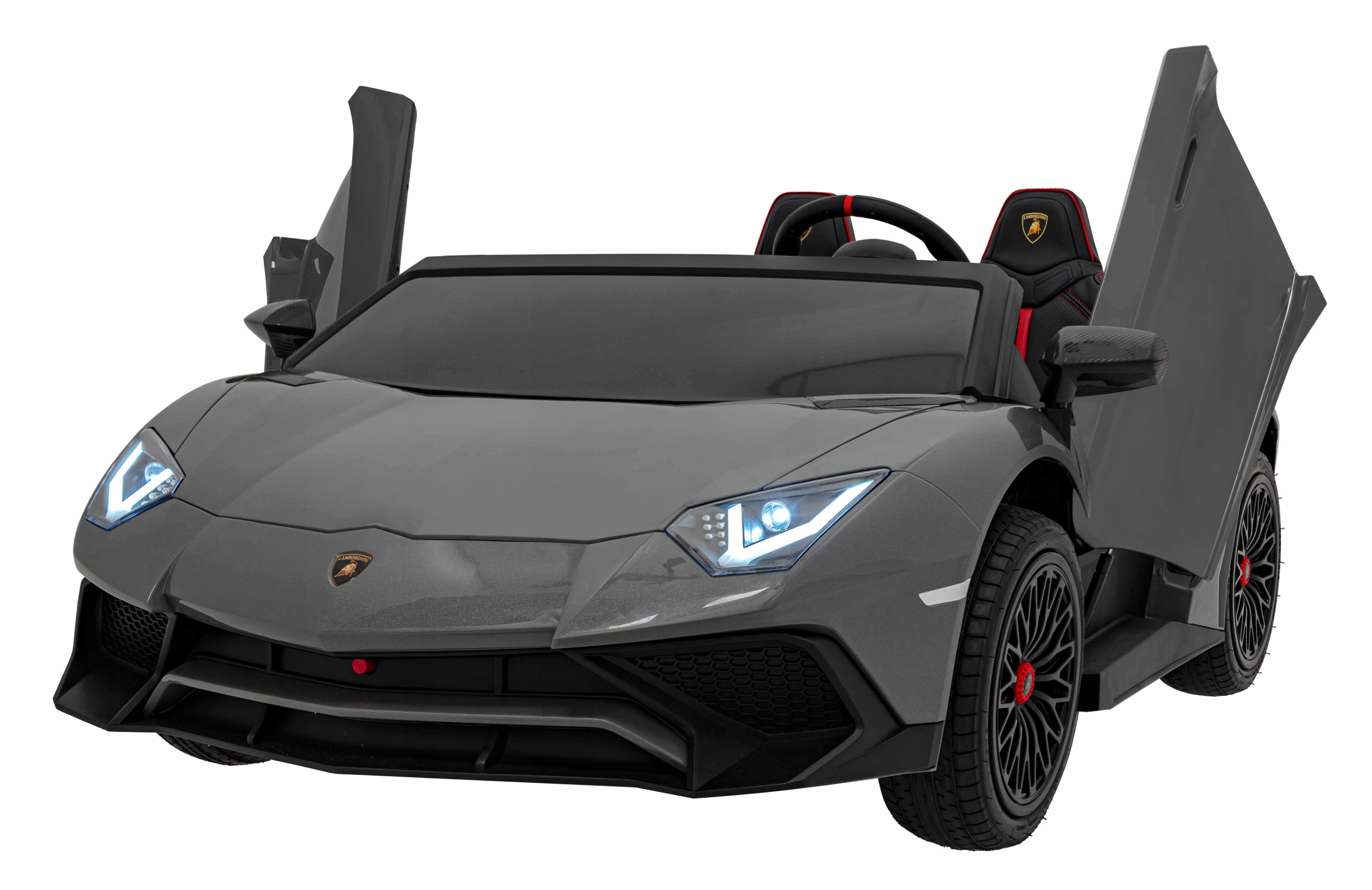 Lamborghini Aventador Sv na akumulator dla 2 dzieci Szary