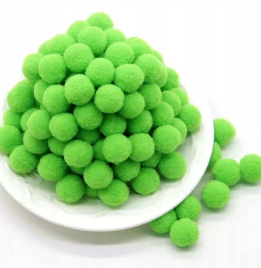 

Zielone Pompony 1 CM 20 szt pompon