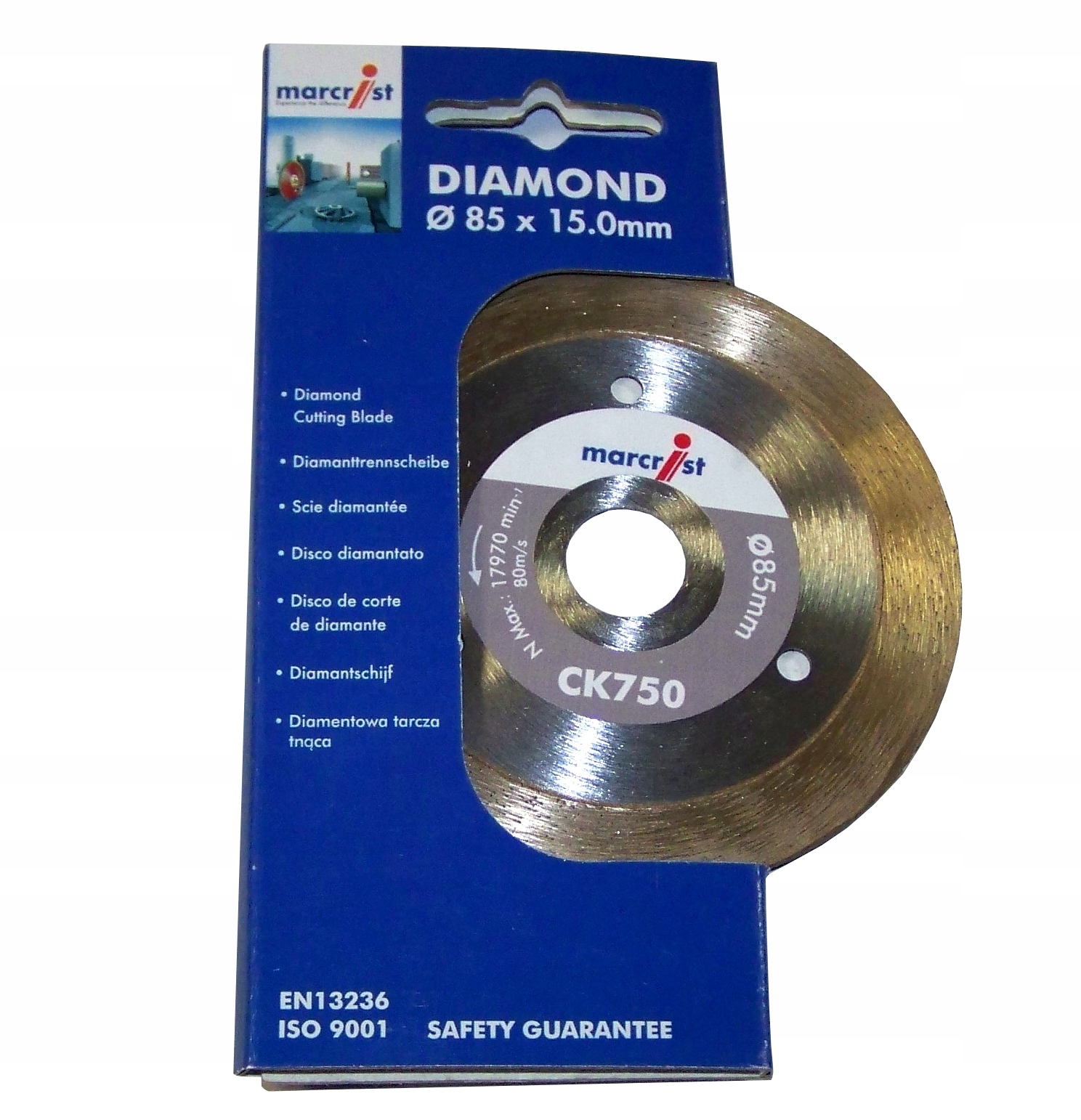 

Tarcza Diamentowa 85x15mm Do Makita HS301 Marcrist