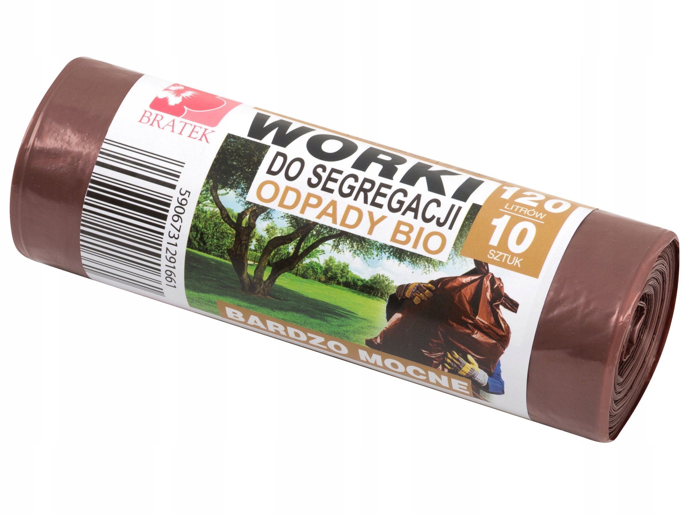 

Worki Do Segregacji Brązowe Bio 120L 10 Sztuk