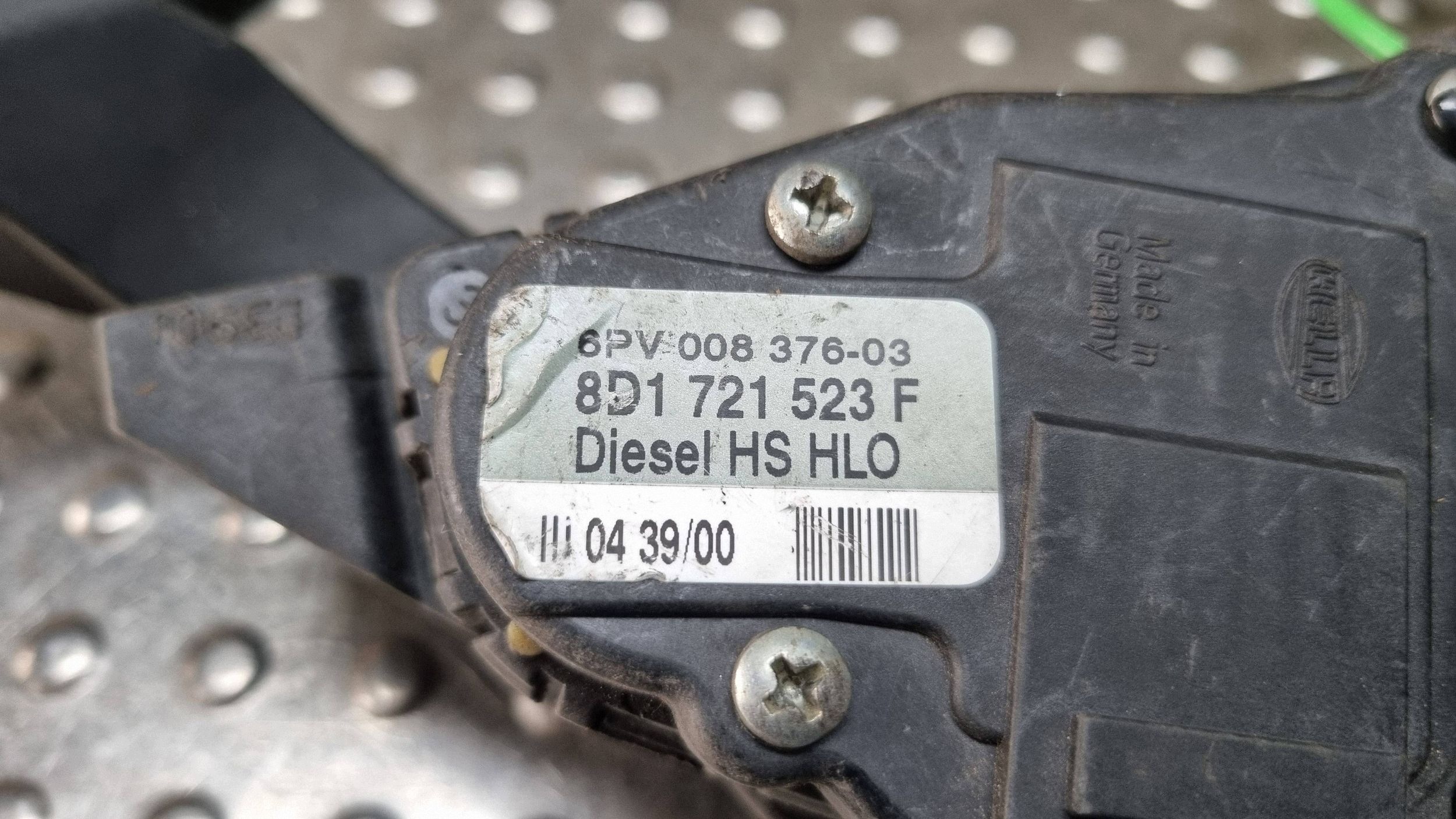 gaspedal potentiometer 8D1721523F AUDI A4 A6 C5 VW PASSAT B5 LIFT original