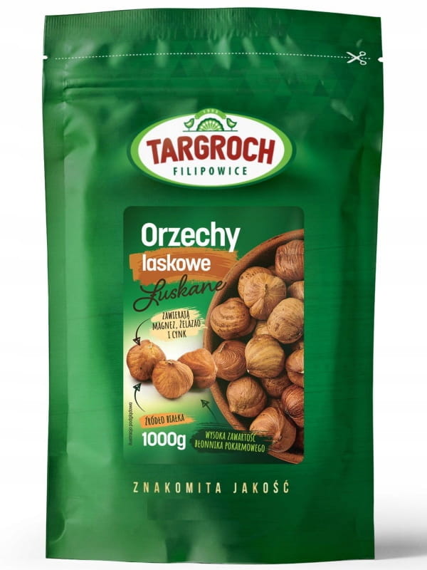 Orzechy laskowe łuszczone 1 kg Targroch