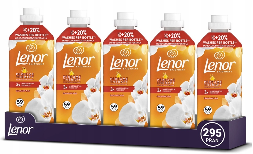 Płyn do płukania Lenor Golden Orchidee 5x1239 ml 295 prań
