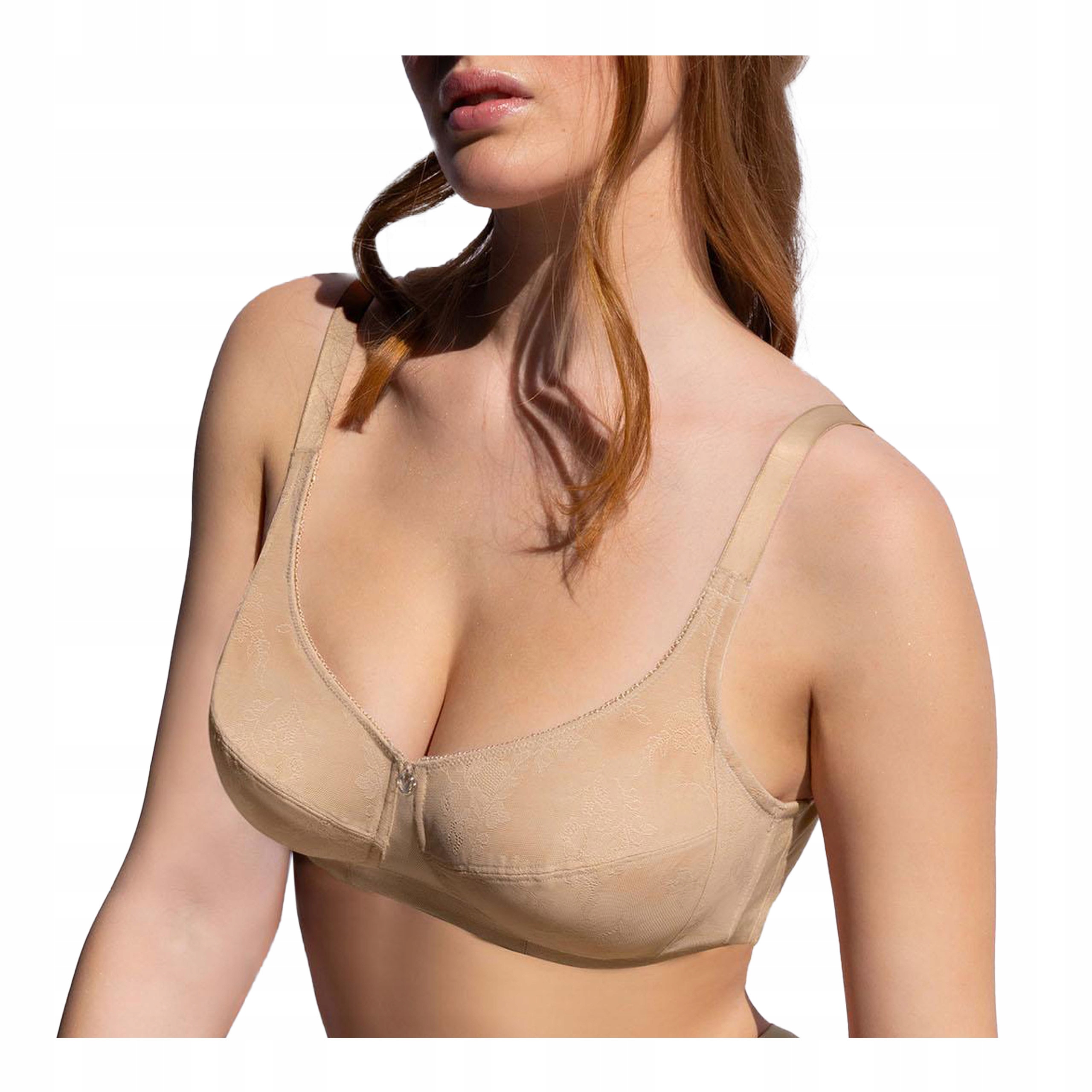 Dámská měkká podprsenka bez kostic béžová podprsenka Verde Veronica 85D