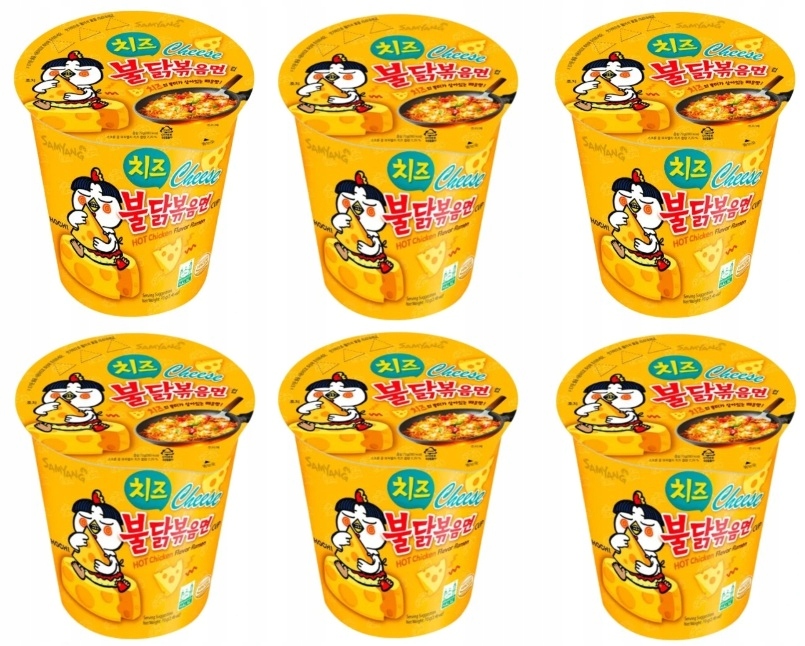 Levně 6 x 70 g Samyang Buldak Ramen Hot Chicken Cheese Cup Karton