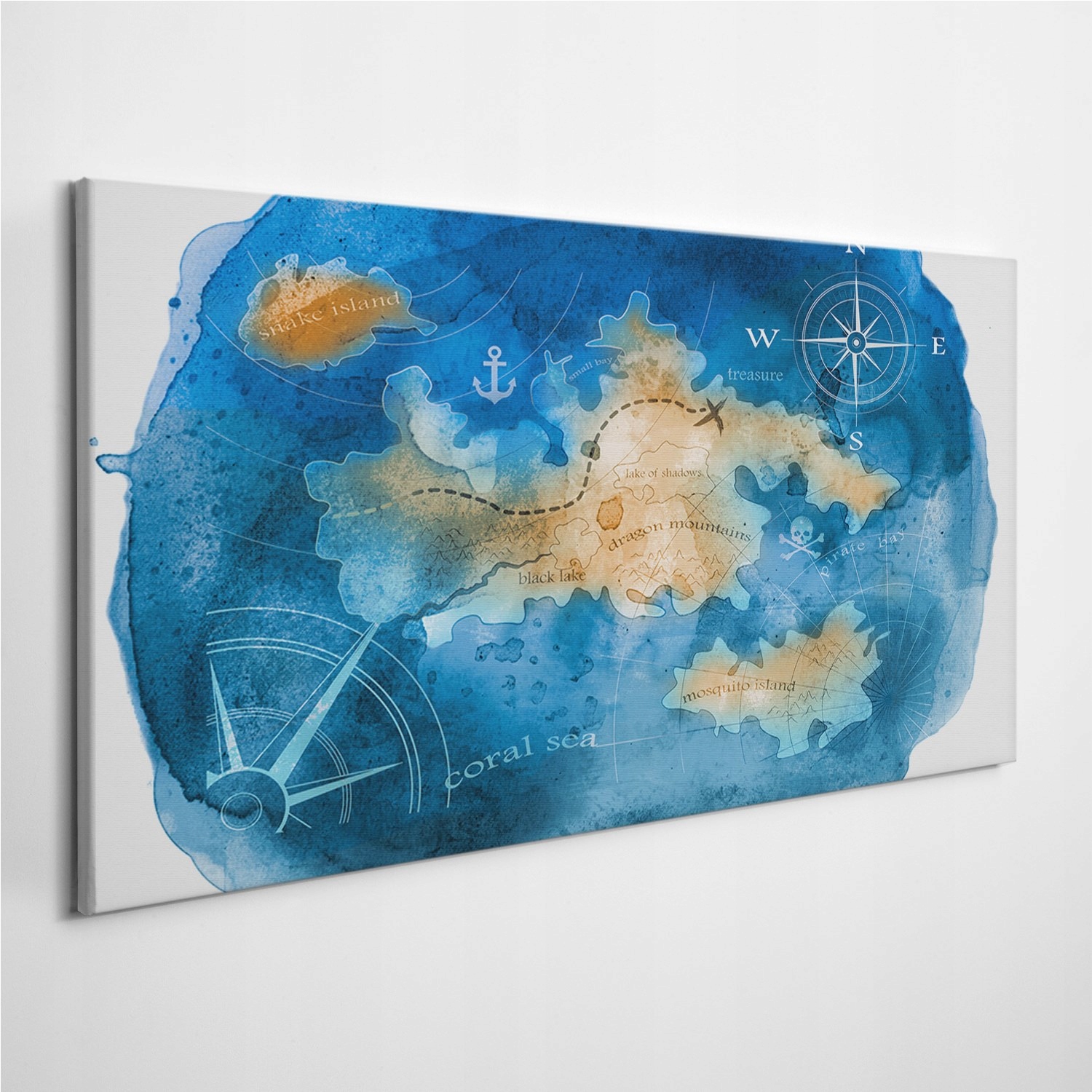 

Foto-obraz z zdjęciem Mapa Vintage Retro 120x60 cm