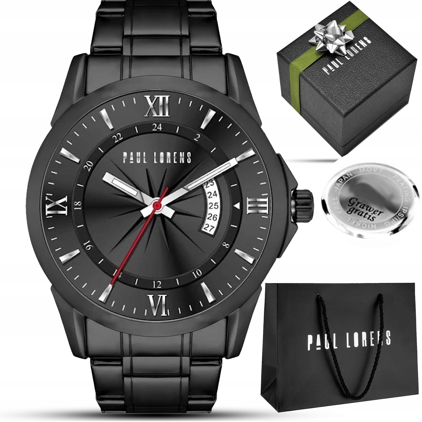 Pánské hodinky Paul Lorens s datumovkou Elegantní Náramek