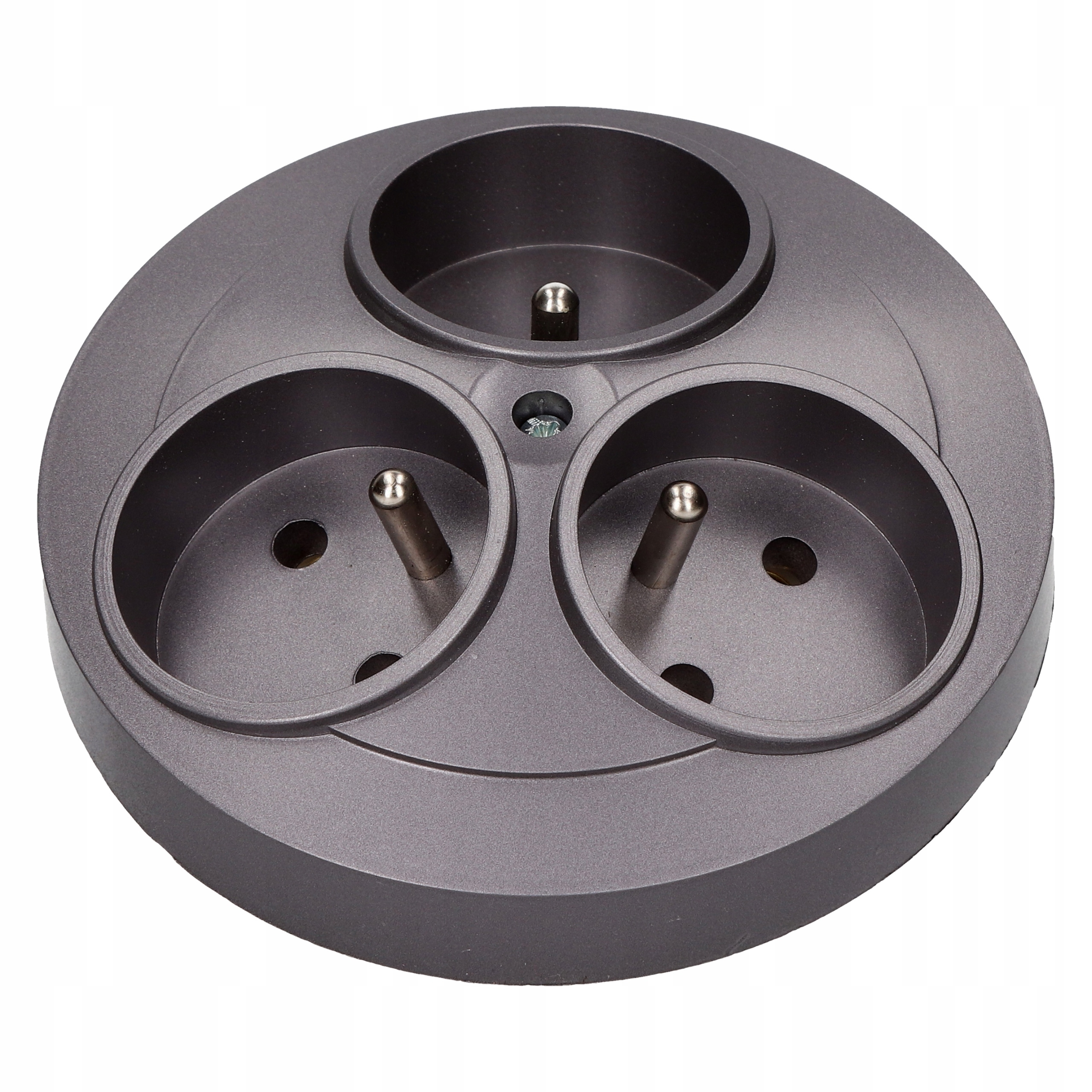 

Opal grafit Gniazdo potrójne z uziemieniem