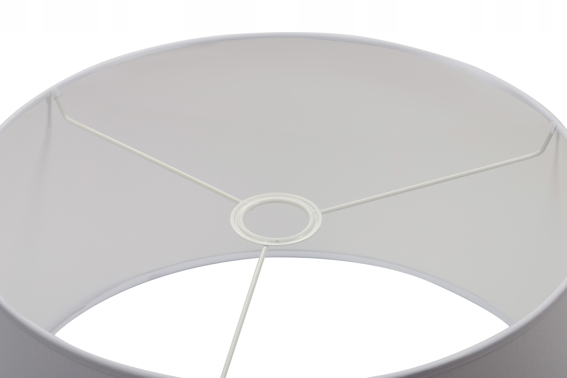 LAMPA STOJĄCA PODŁOGOWA ABAŻUR BIAŁY TKANINA LOFT LED Długość/wysokość 152 cm