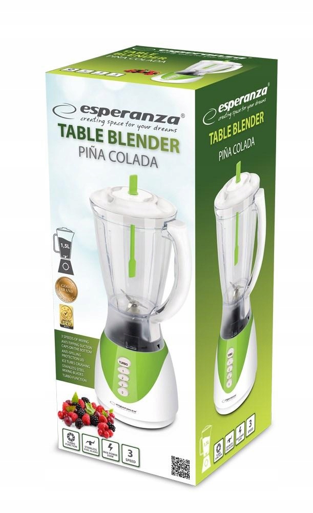 Blender kielichowy Esperanza PINA COLADA EKM023G 350W kolor biały