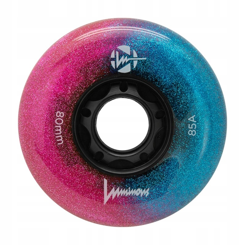 KOŁA ŚWIECĄCE DO ROLEK LUMINOUS GALAXY 80MM X1 BROKAT NIGHT SKATING