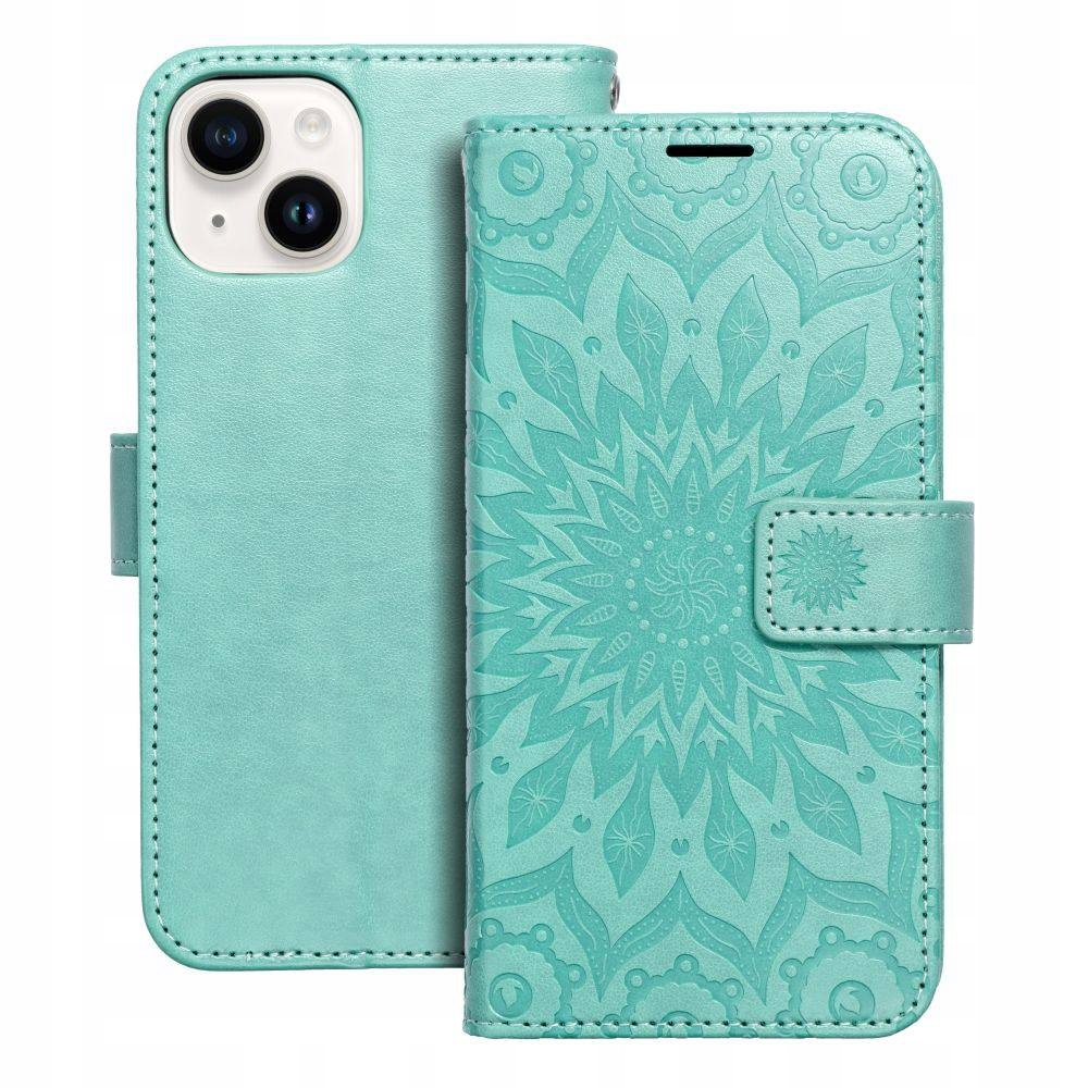 Etui Mezzo Book Do Iphone 14 Mandala Zielony