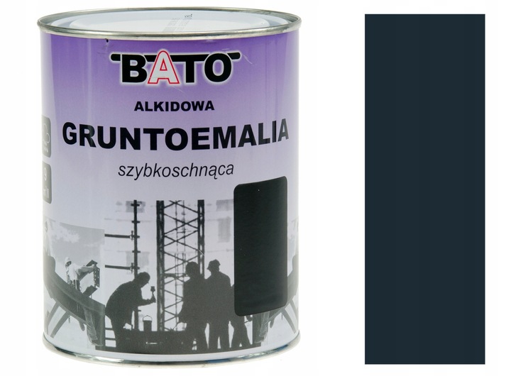 GRUNTOEMALIA ALKIDOWA SZYBKOSCHNĄCA BATO ANTRACYT RAL 7016