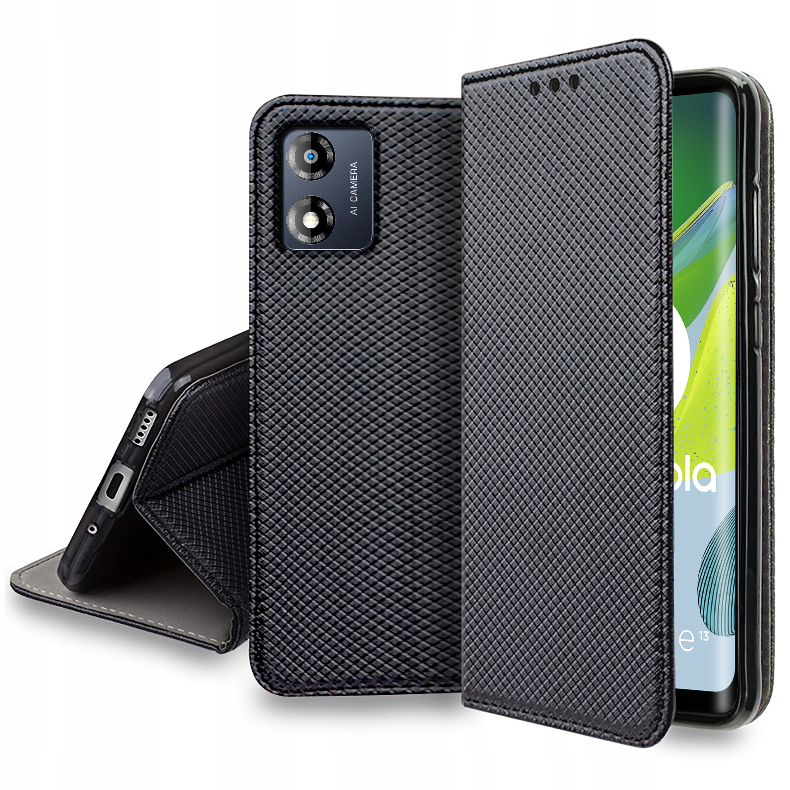 

Etui do Motorola Moto E13 Smart Magnet Case Szkło