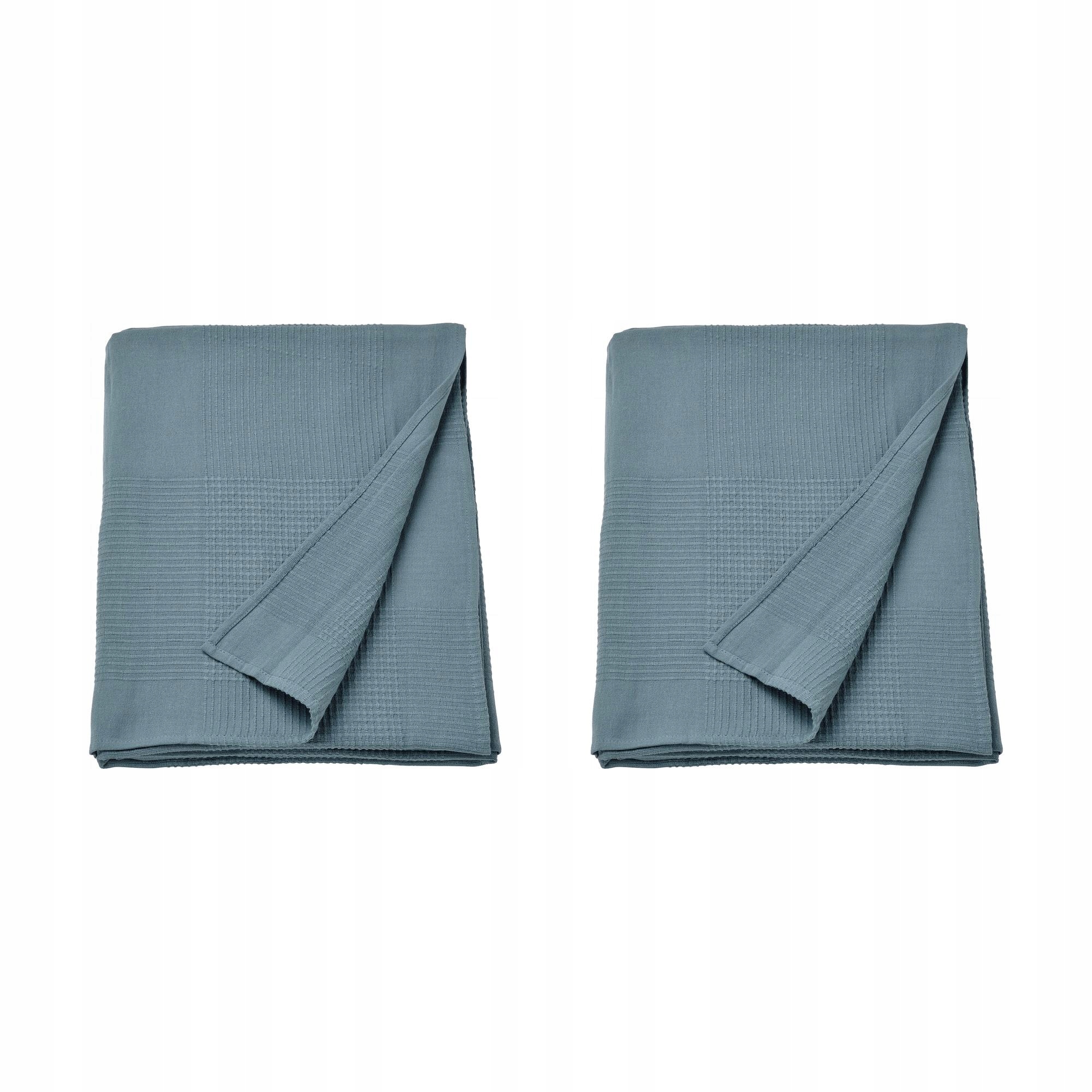 2 ks Přehoz Indira tmavě šedomodrý 150 x 250 cm bavlna