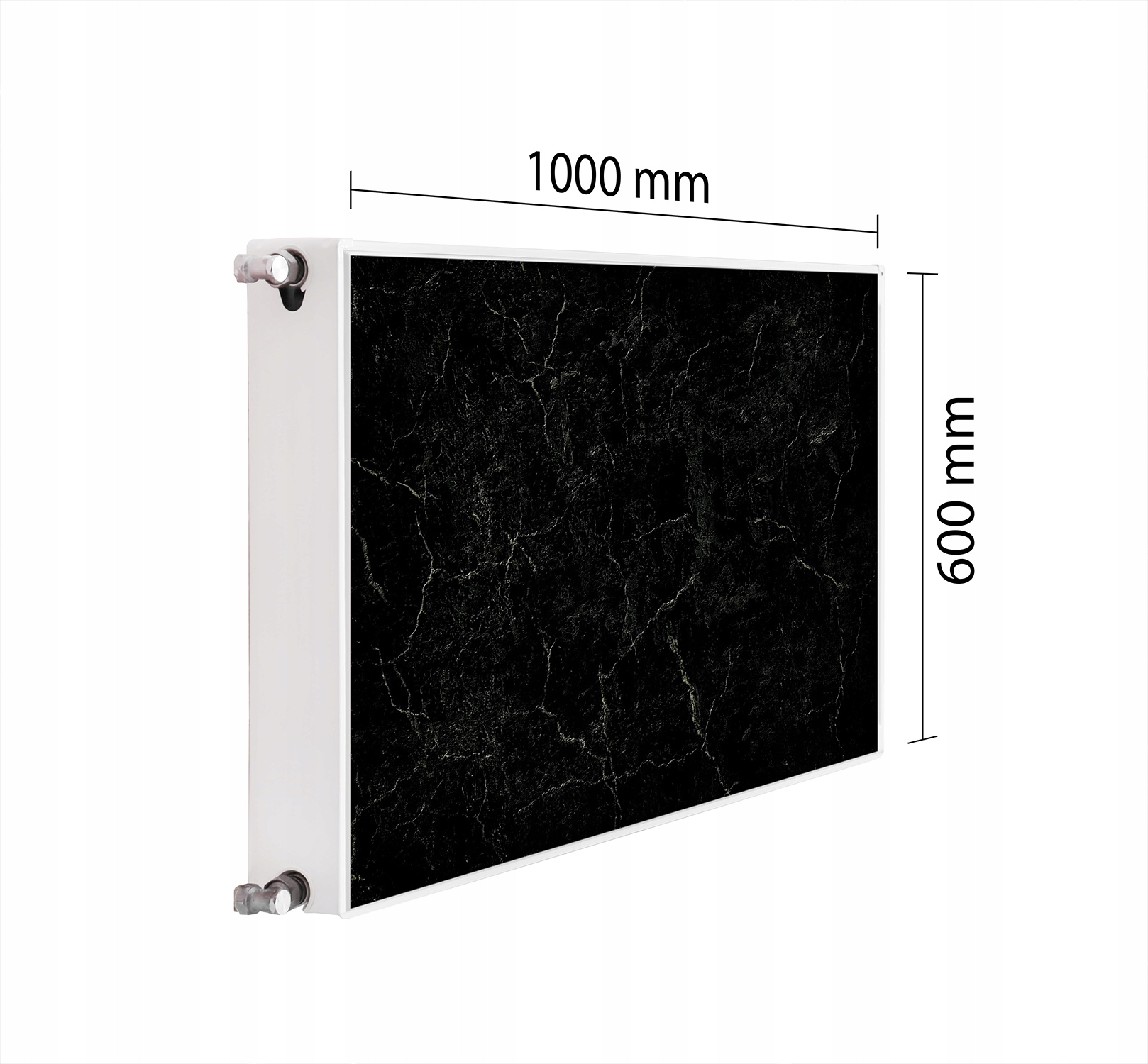 Kryt Na Radiátor Maskovač 100x60 Černá Podložka Magnet
