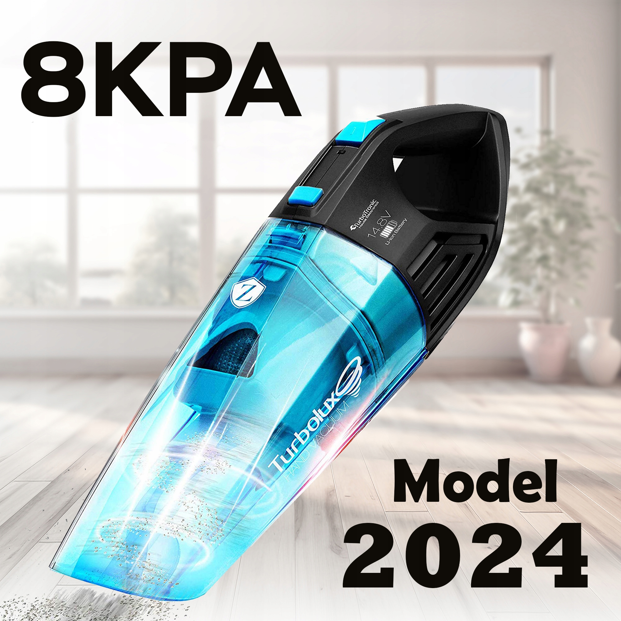 Odkurzacz ręczny z funkcją prania TurboTronic czarny Model TT-LUX400PLUS