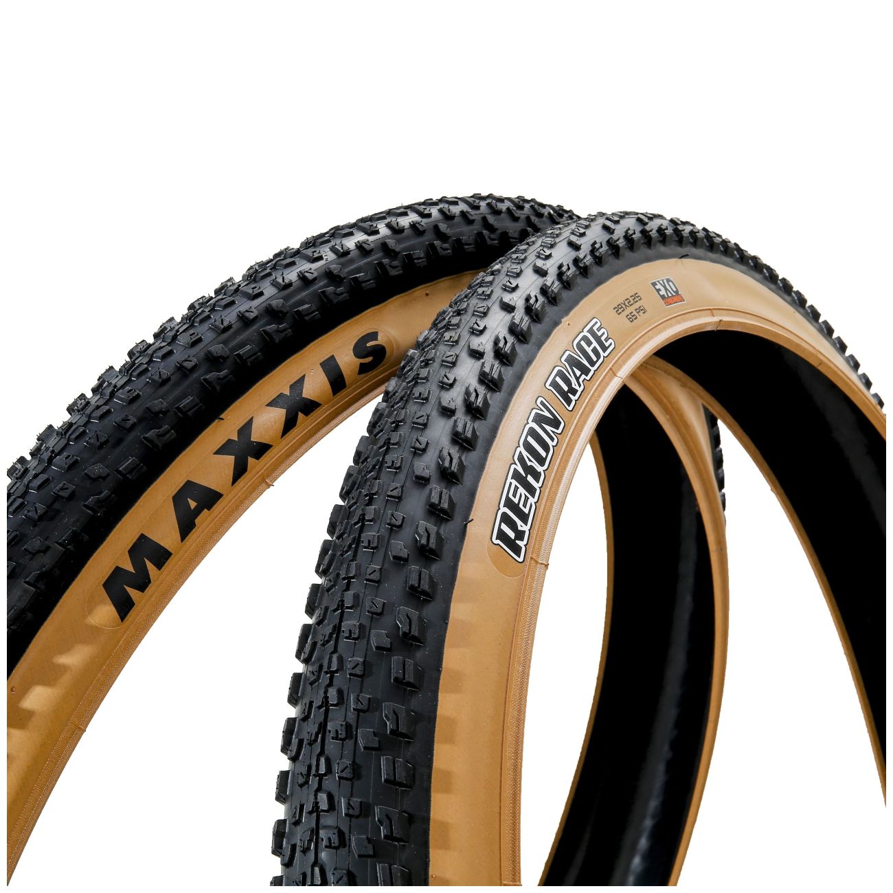 Opona rowerowa 27,5x2,25 Maxxis Rekon Race Exo Protection Brązowe Ścianki