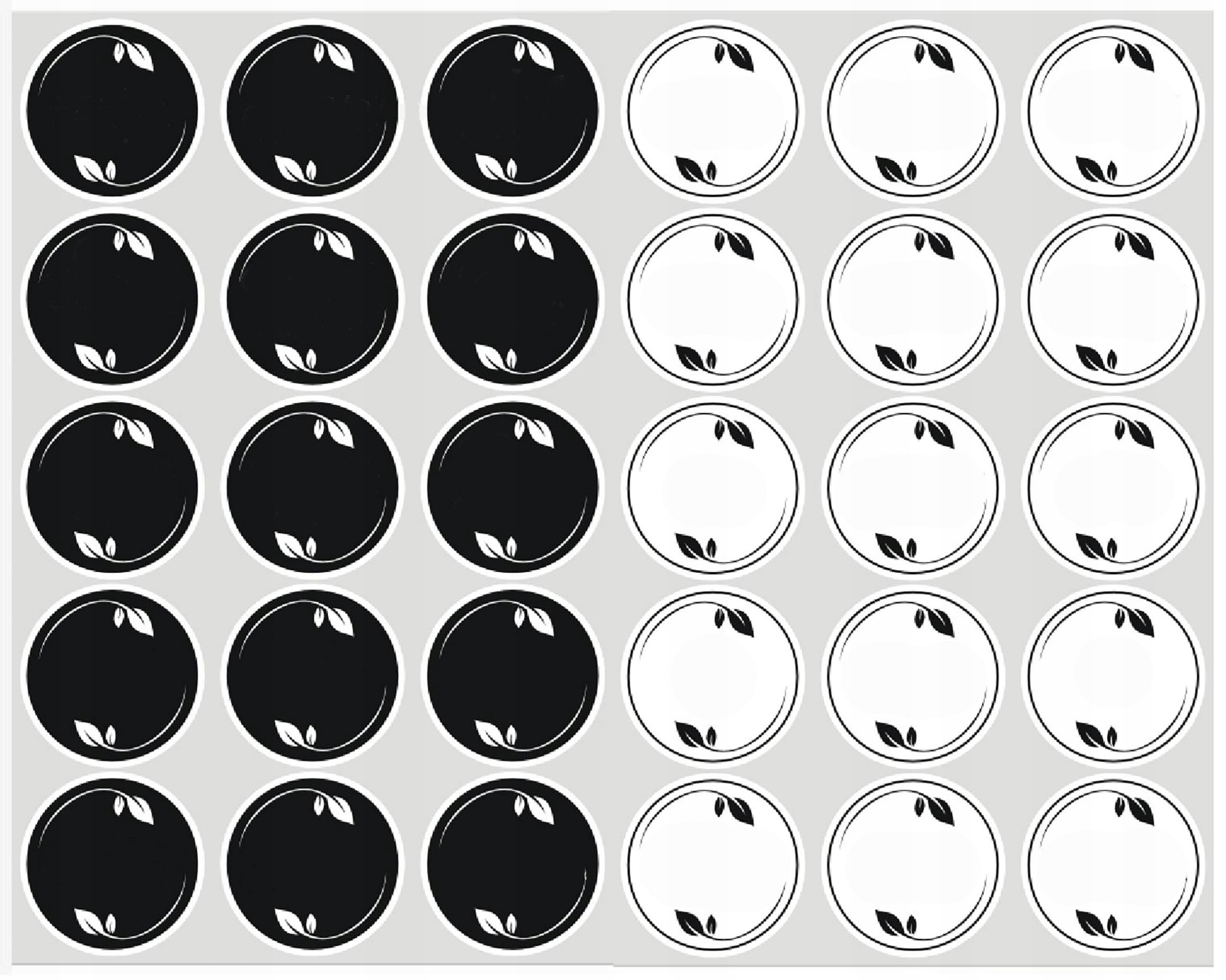 

Etykiety in blanco Wodoodporne białe lub czarne