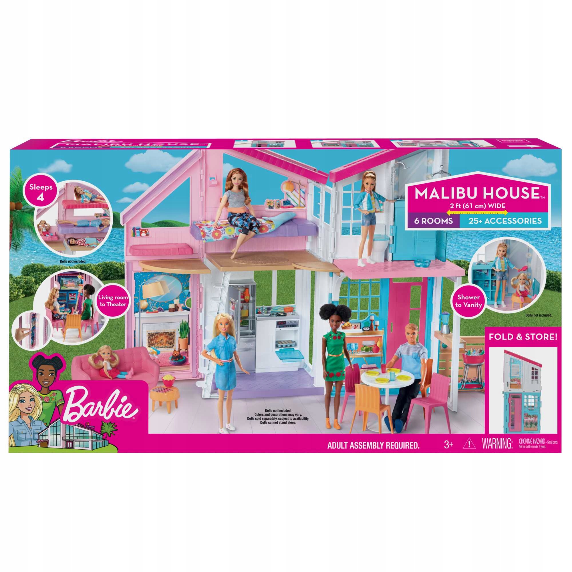 

Barbie Domek Dla Lalek Malibu FXG57