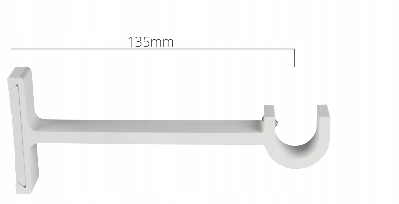 Karnisz pojedynczy 19 mm Rullo 400 cm Biały Czarny Rodzaj karnisza pojedynczy