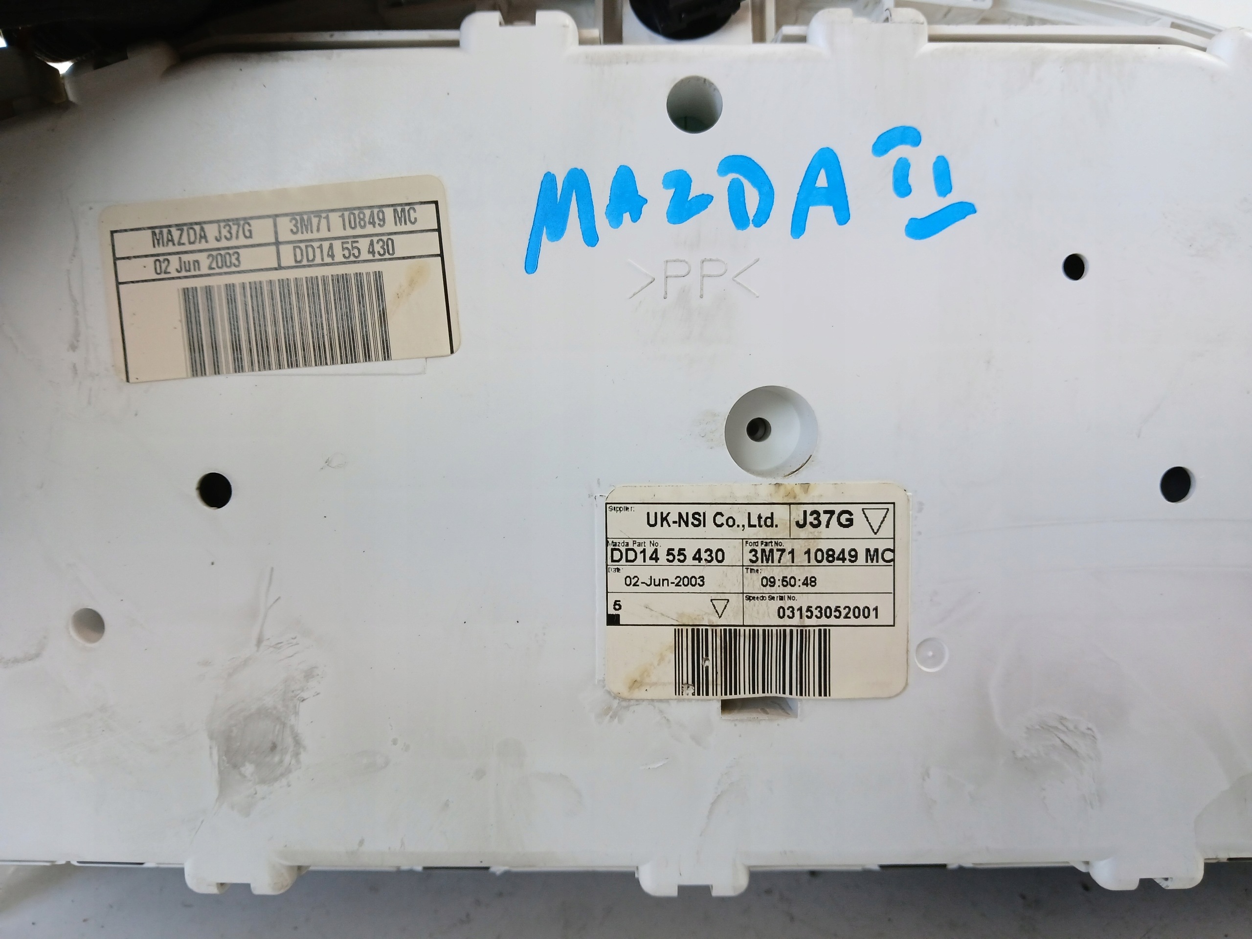 MAZDA 2 DY 1.4 dials dials 3M7110849MC