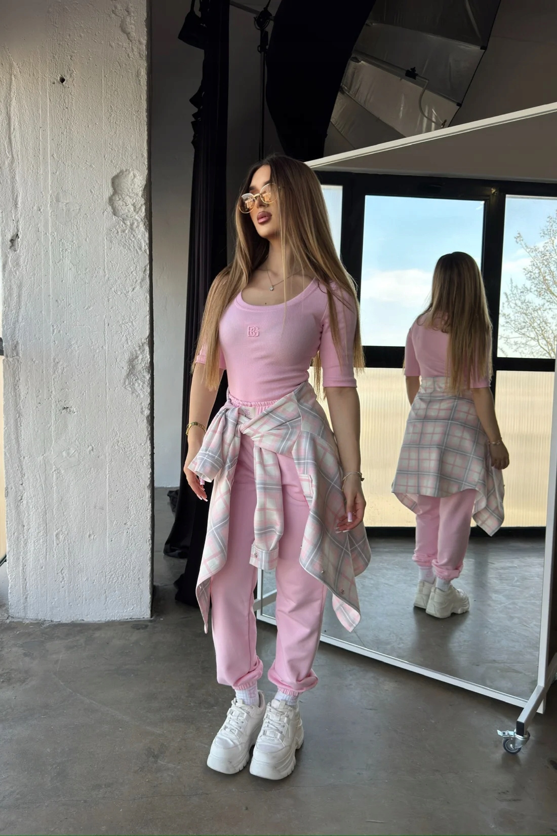 Dámská mikina Bg Barbies světle růžová M