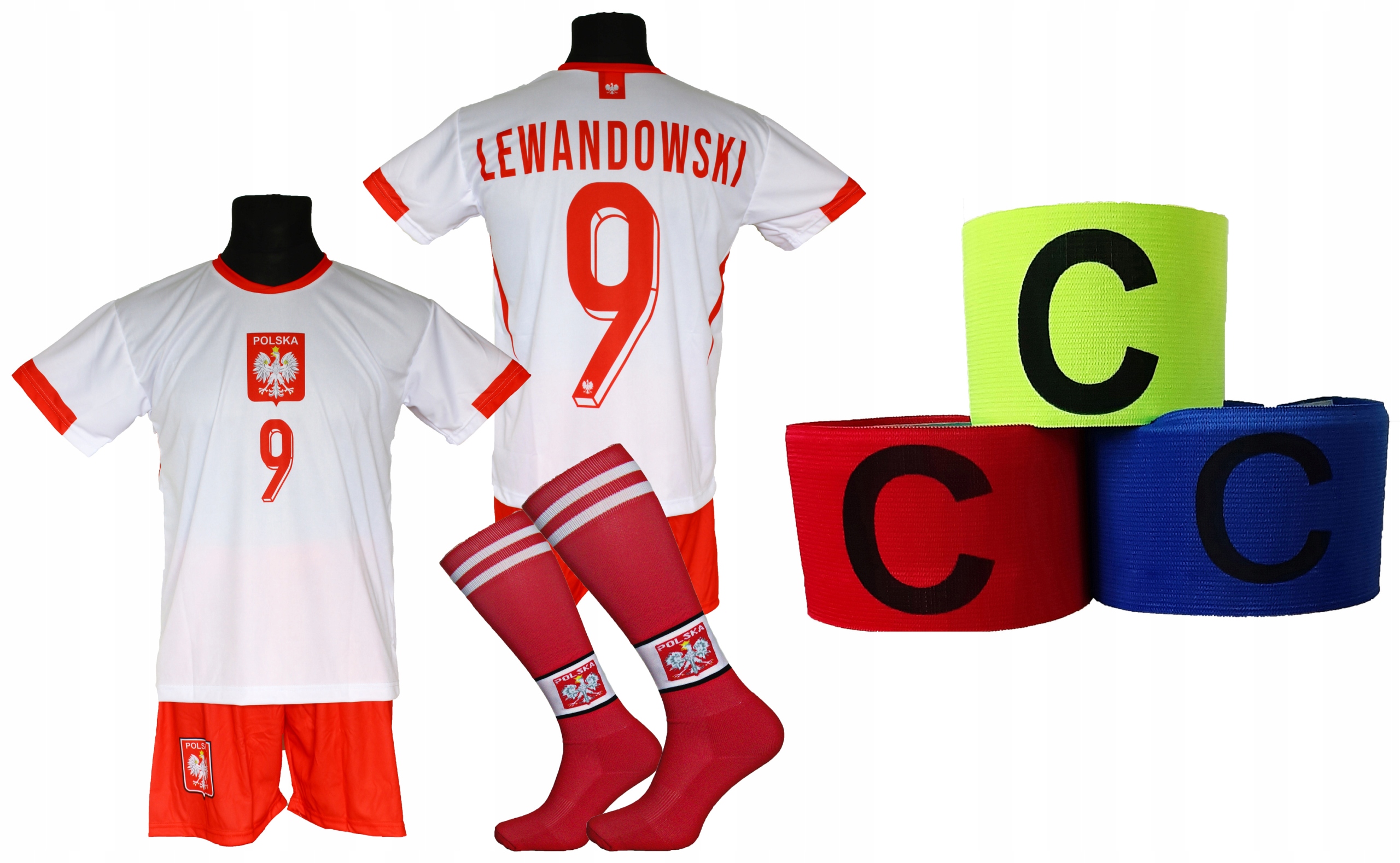 Sada fotbalového oblečení Lewandowski Polska pro mladé fanoušky velikost 152