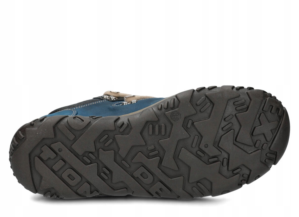 NAGABA 054 KOBALT - WYGODNE, SKÓRZANE, POLSKIE PÓŁBUTY TREKKINGOWE DAMSKIE Marka Nagaba