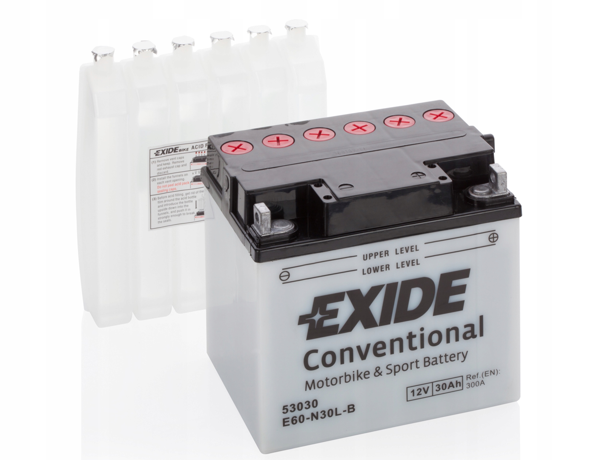 Akumulator 30 Ah Exide conventional E60-N30L-B